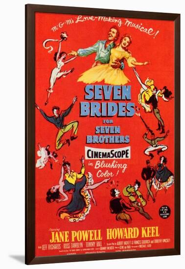 Seven Brides for Seven Brothers, 1954-null-Framed Art Print