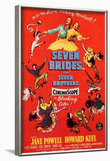 Seven Brides for Seven Brothers, 1954-null-Framed Art Print