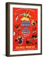 Seven Brides for Seven Brothers, 1954-null-Framed Art Print