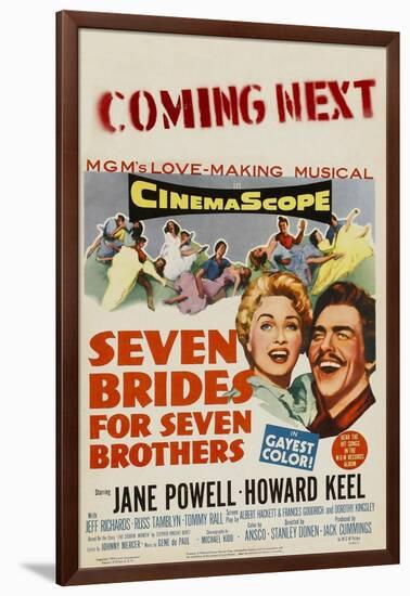 Seven Brides for Seven Brothers, 1954-null-Framed Art Print