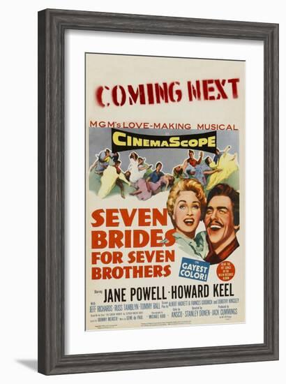 Seven Brides for Seven Brothers, 1954-null-Framed Art Print