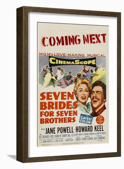 Seven Brides for Seven Brothers, 1954-null-Framed Art Print