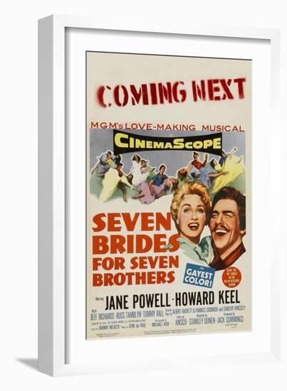 Seven Brides for Seven Brothers, 1954-null-Framed Art Print