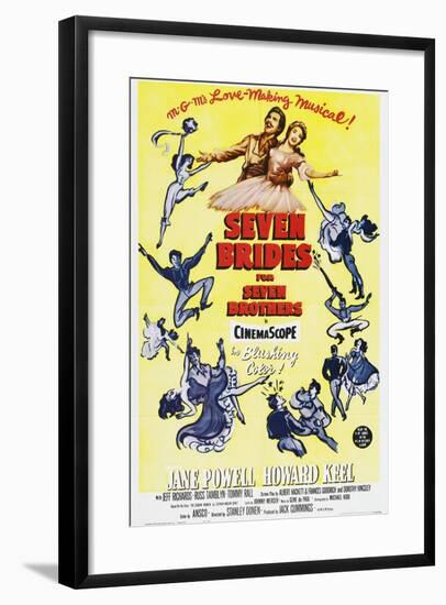 Seven Brides for Seven Brothers, 1954-null-Framed Giclee Print