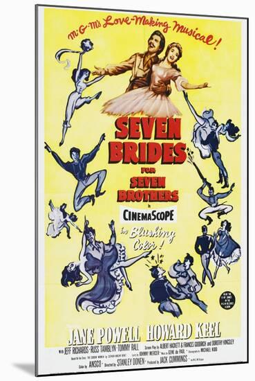 Seven Brides for Seven Brothers, 1954-null-Mounted Giclee Print