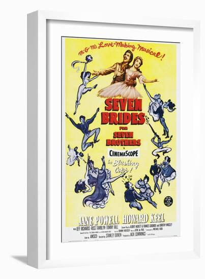 Seven Brides for Seven Brothers, 1954-null-Framed Giclee Print