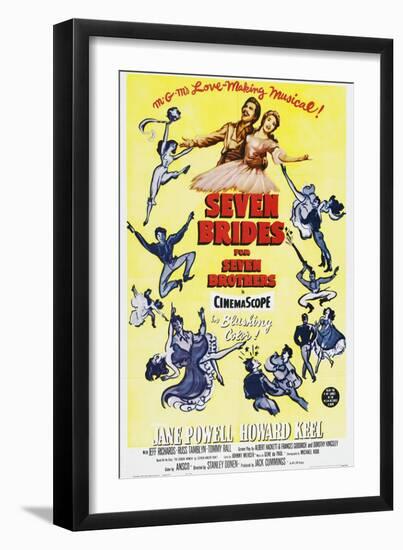 Seven Brides for Seven Brothers, 1954-null-Framed Premium Giclee Print