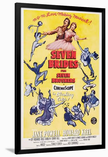 Seven Brides for Seven Brothers, 1954-null-Framed Art Print