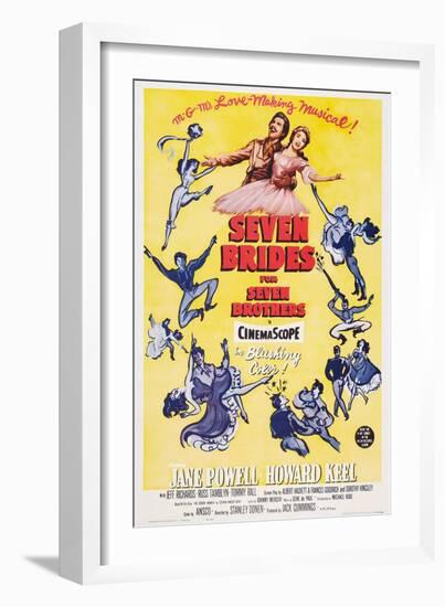 Seven Brides for Seven Brothers, 1954-null-Framed Art Print