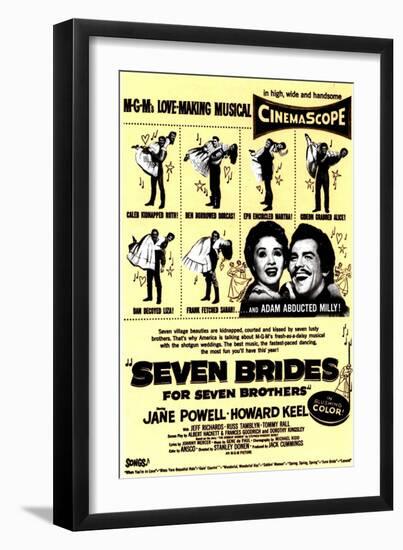 Seven Brides for Seven Brothers, 1954-null-Framed Art Print