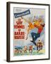 Seven Brides for Seven Brothers, French Movie Poster, 1954-null-Framed Art Print