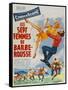 Seven Brides for Seven Brothers, French Movie Poster, 1954-null-Framed Stretched Canvas