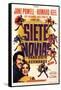 Seven Brides for Seven Brothers, Spanish Movie Poster, 1954-null-Framed Stretched Canvas