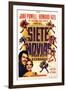 Seven Brides for Seven Brothers, Spanish Movie Poster, 1954-null-Framed Art Print