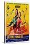 Seven Brides for Seven Brothers, UK Movie Poster, 1954-null-Stretched Canvas