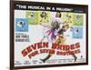 Seven Brides for Seven Brothers, UK Movie Poster, 1954-null-Framed Art Print