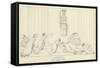 Seven Chiefs Against Thebes-John Flaxman-Framed Stretched Canvas