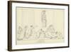 Seven Chiefs Against Thebes-John Flaxman-Framed Giclee Print