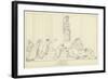 Seven Chiefs Against Thebes-John Flaxman-Framed Giclee Print