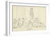 Seven Chiefs Against Thebes-John Flaxman-Framed Premium Giclee Print