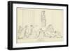 Seven Chiefs Against Thebes-John Flaxman-Framed Giclee Print