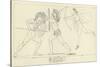 Seven Chiefs Against Thebes-John Flaxman-Stretched Canvas