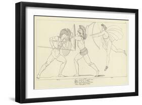 Seven Chiefs Against Thebes-John Flaxman-Framed Giclee Print