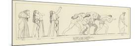 Seven Chiefs Against Thebes-John Flaxman-Mounted Giclee Print