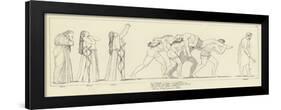 Seven Chiefs Against Thebes-John Flaxman-Framed Giclee Print