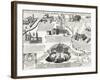 Seven Churches of Rome, with Portrait of Alexander VII (Pope 1655-1667), Italy, 17th Century-null-Framed Giclee Print