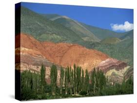 Seven Colours Mountain at Purmamaca Near Tilcara in Argentina, South America-Murray Louise-Stretched Canvas