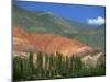 Seven Colours Mountain at Purmamaca Near Tilcara in Argentina, South America-Murray Louise-Mounted Photographic Print