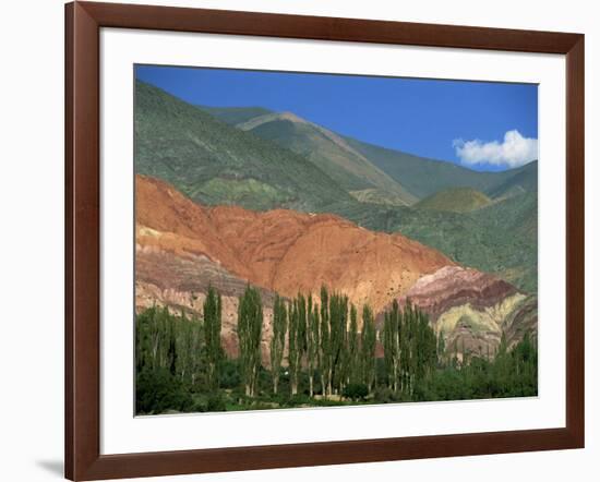 Seven Colours Mountain at Purmamaca Near Tilcara in Argentina, South America-Murray Louise-Framed Photographic Print