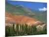 Seven Colours Mountain at Purmamaca Near Tilcara in Argentina, South America-Murray Louise-Mounted Photographic Print