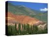 Seven Colours Mountain at Purmamaca Near Tilcara in Argentina, South America-Murray Louise-Stretched Canvas