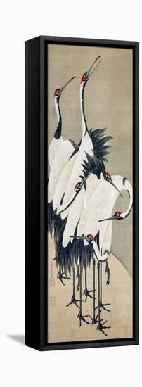 Seven Cranes-Jakuchu Ito-Framed Stretched Canvas