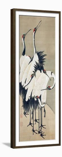 Seven Cranes-Jakuchu Ito-Framed Giclee Print