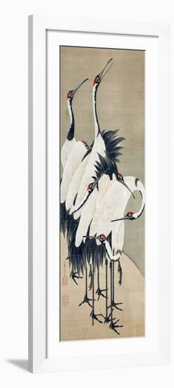 Seven Cranes-Jakuchu Ito-Framed Giclee Print