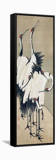 Seven Cranes-Jakuchu Ito-Framed Stretched Canvas