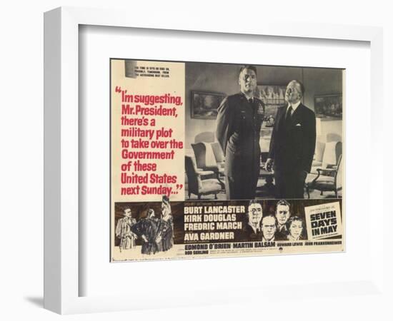 Seven Days in May, 1964-null-Framed Premium Giclee Print