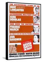 Seven Days in May, from Top: Burt Lancaster, Kirk Douglas, Fredric March, Ava Gardner, 1964-null-Framed Stretched Canvas