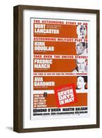 Seven Days in May, from Top: Burt Lancaster, Kirk Douglas, Fredric March, Ava Gardner, 1964-null-Framed Art Print