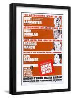 Seven Days in May, from Top: Burt Lancaster, Kirk Douglas, Fredric March, Ava Gardner, 1964-null-Framed Art Print