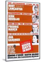 Seven Days in May, from Top: Burt Lancaster, Kirk Douglas, Fredric March, Ava Gardner, 1964-null-Mounted Art Print