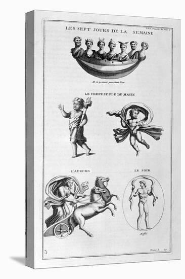 Seven Days of the Week. Twilight, Morning, Dawn, the Evening, 1757-Bernard De Montfaucon-Stretched Canvas