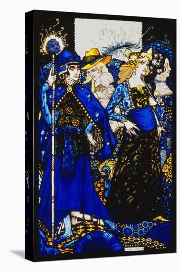 Seven dog-days we let pass, naming Queens in Glenmacnass'-Harry Clarke-Stretched Canvas