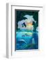 Seven Dolphins-Jim Warren-Framed Premium Giclee Print