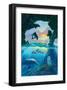 Seven Dolphins-Jim Warren-Framed Premium Giclee Print