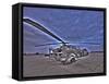 Seven Exposure HDR Image of a Stationary AH-64D Apache Helicopter-Stocktrek Images-Framed Stretched Canvas