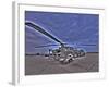 Seven Exposure HDR Image of a Stationary AH-64D Apache Helicopter-Stocktrek Images-Framed Photographic Print